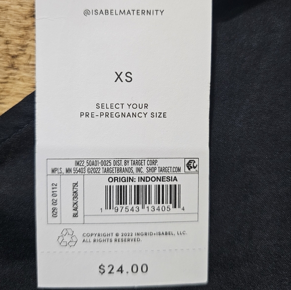 NWT Black Isabel Maternity - Picture 4 of 5